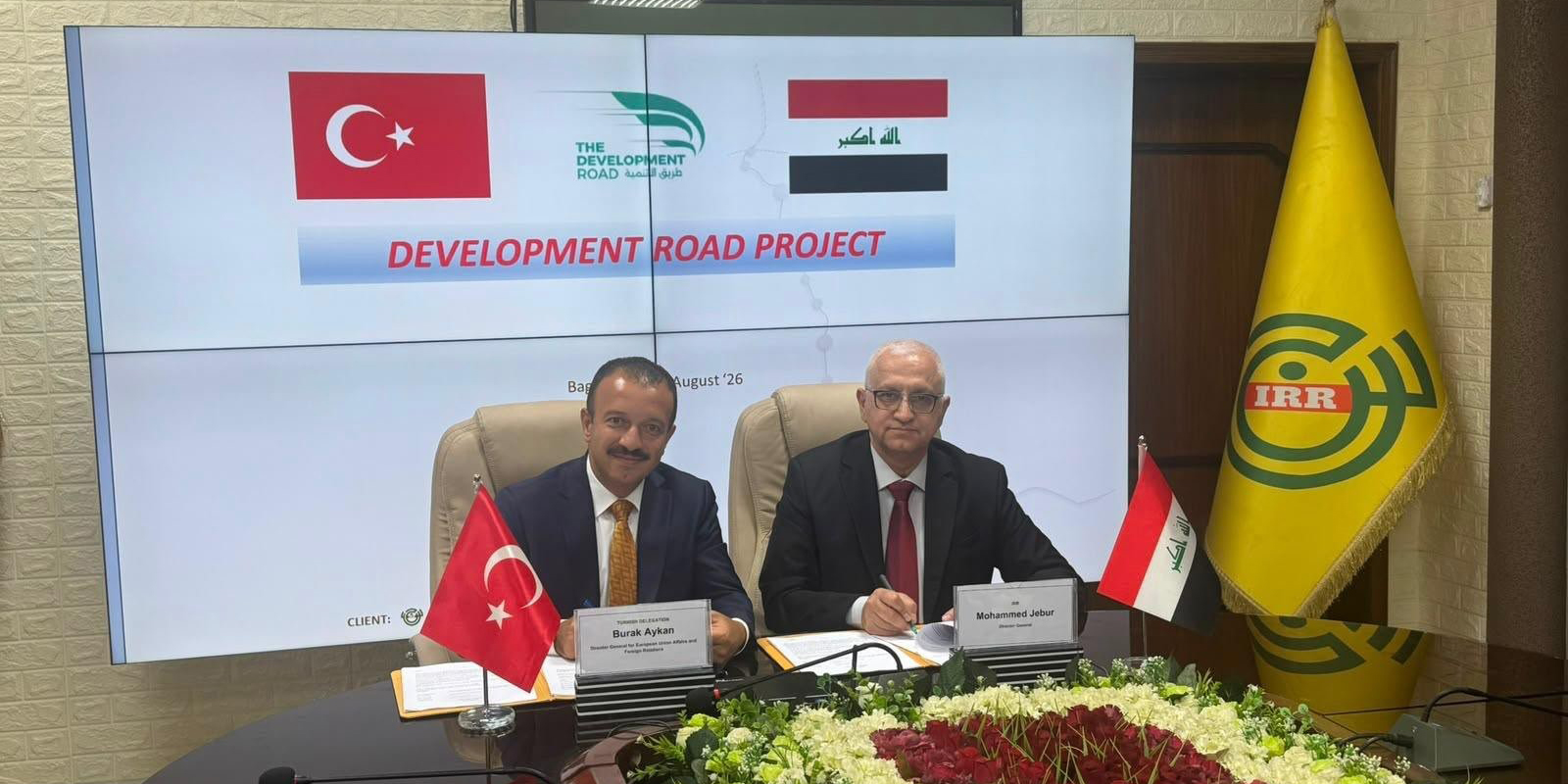 Irak ve Türkiye arasında Kalkınma Yolu Projesi'nin ilk uygulama toplantısı gerçekleştirildi