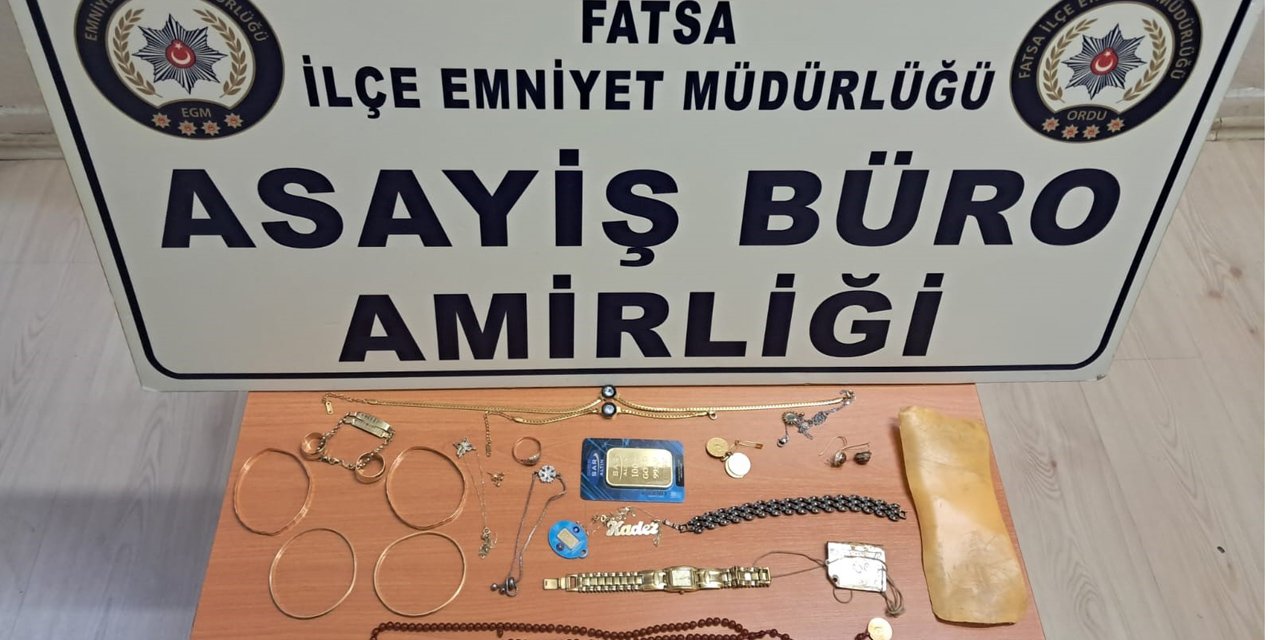 Ordu'da 1,2 milyon TL'lik altın hırsızlığı aydınlatıldı: 4 şüpheli yakalandı
