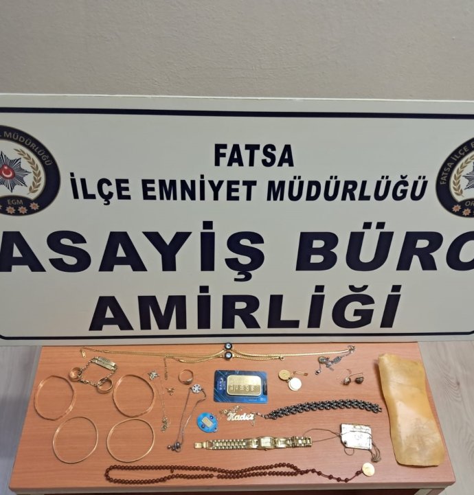 Ordu'da 1,2 milyon TL'lik altın hırsızlığı aydınlatıldı: 4 şüpheli yakalandı