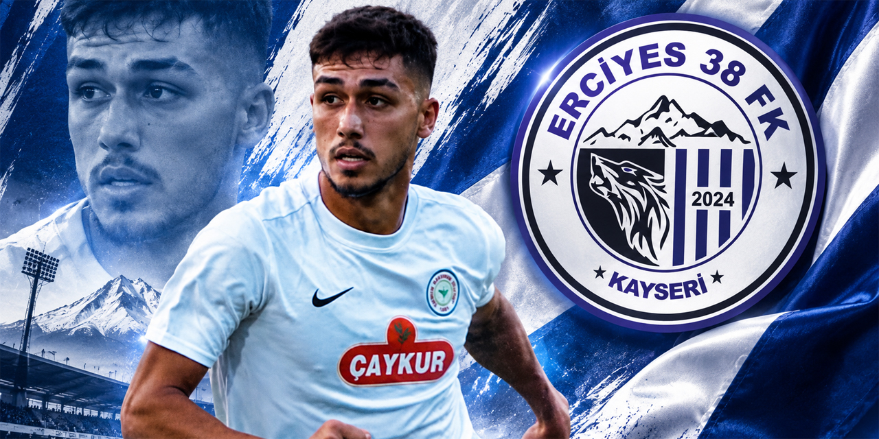 Rizespor'un genç stoperi Hüseyincan Kırıkçı Erciyes 38 FSK'da