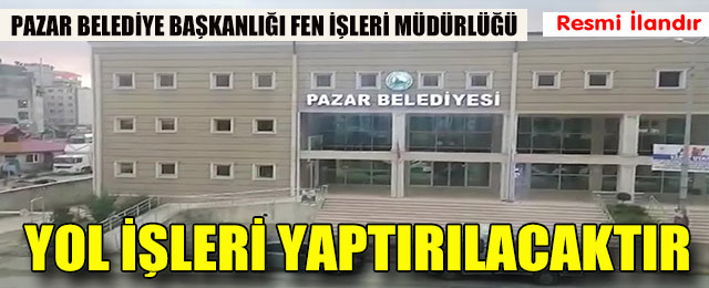 Pazar Küçük Sanayi Sitesi Beton Parke Taşı ve Beton Bordür İle Yol Onarım ve Yapım İşi