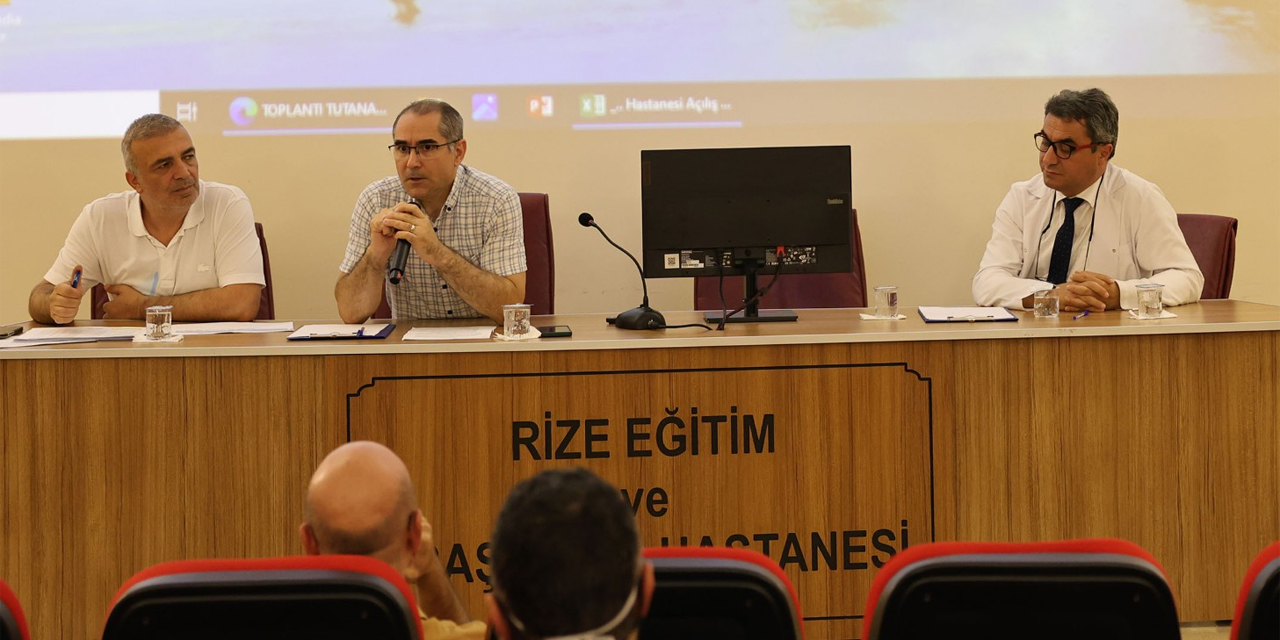 1053 yataklı Rize Şehir Hastanesi için Koordinasyon Zirvesi