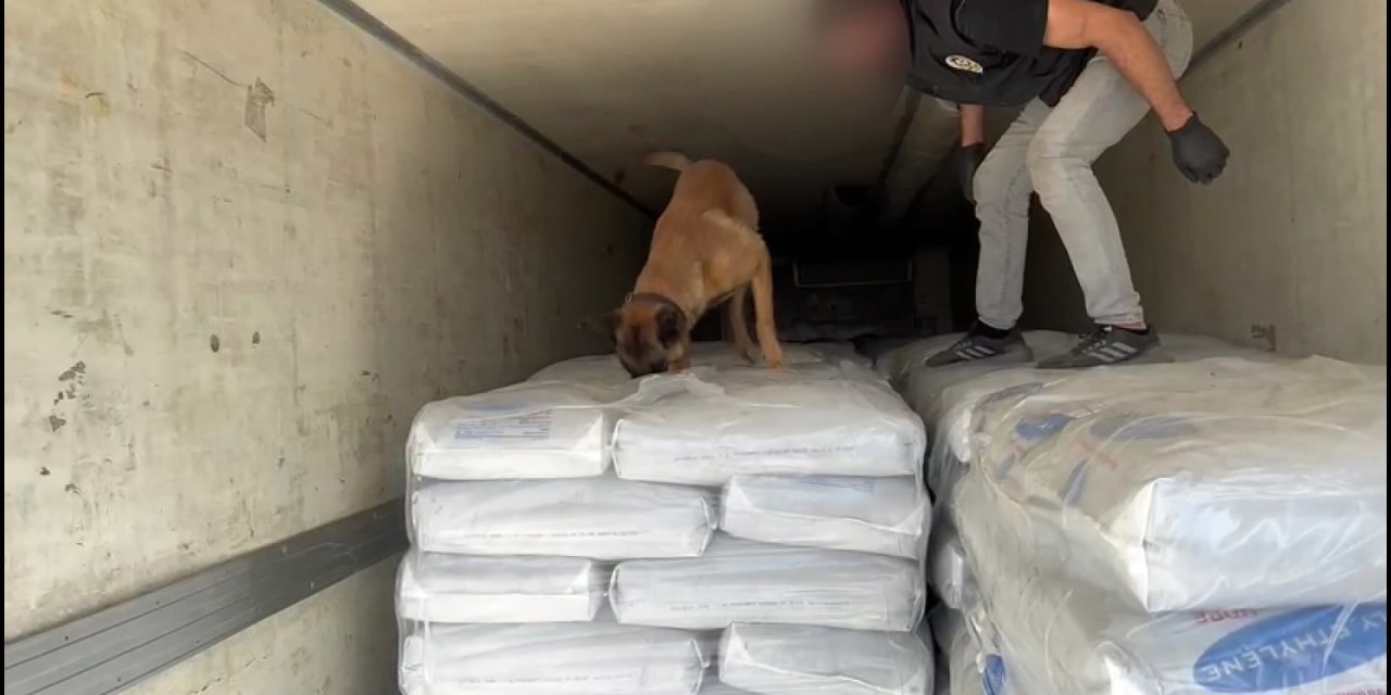 Tır'daki Uyuşturucuyu 'İka' Buldu