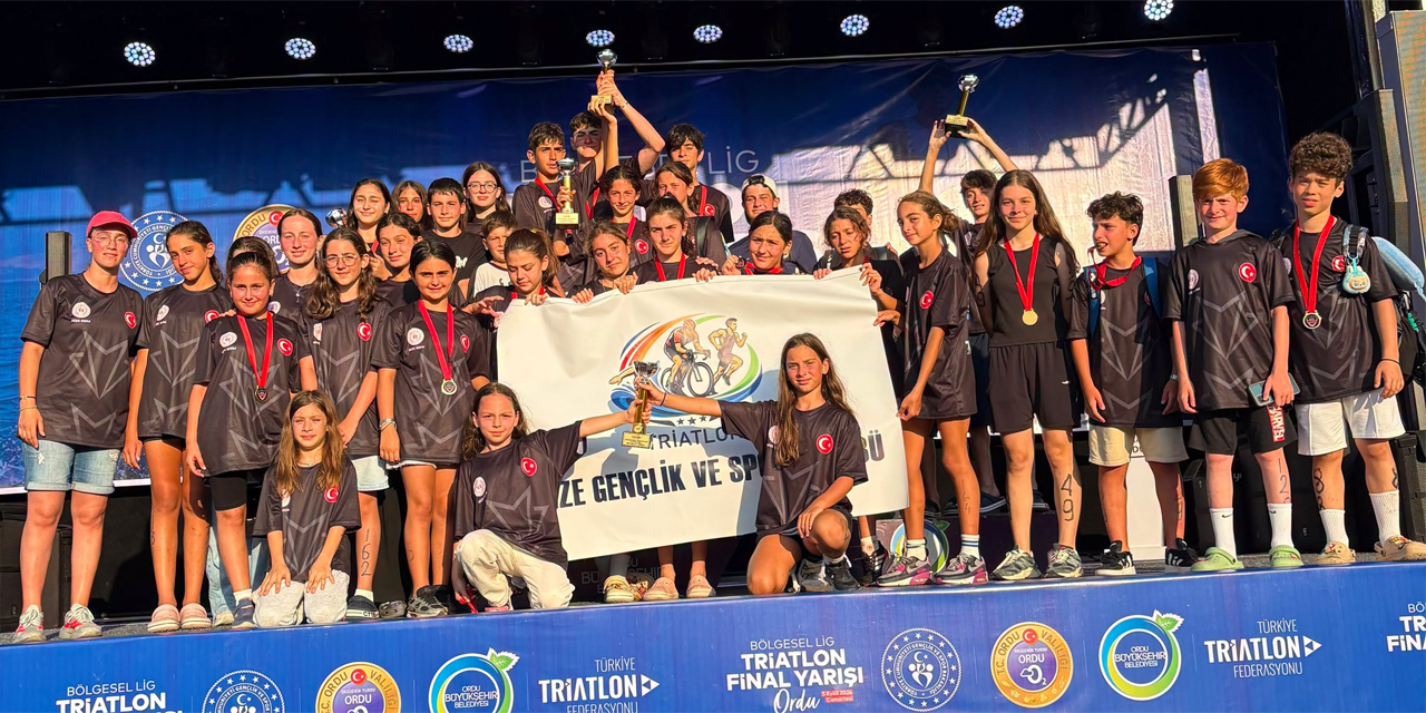 Rize Triatlon Takımı'ndan Ordu'da Çifte Bölge Şampiyonluğu