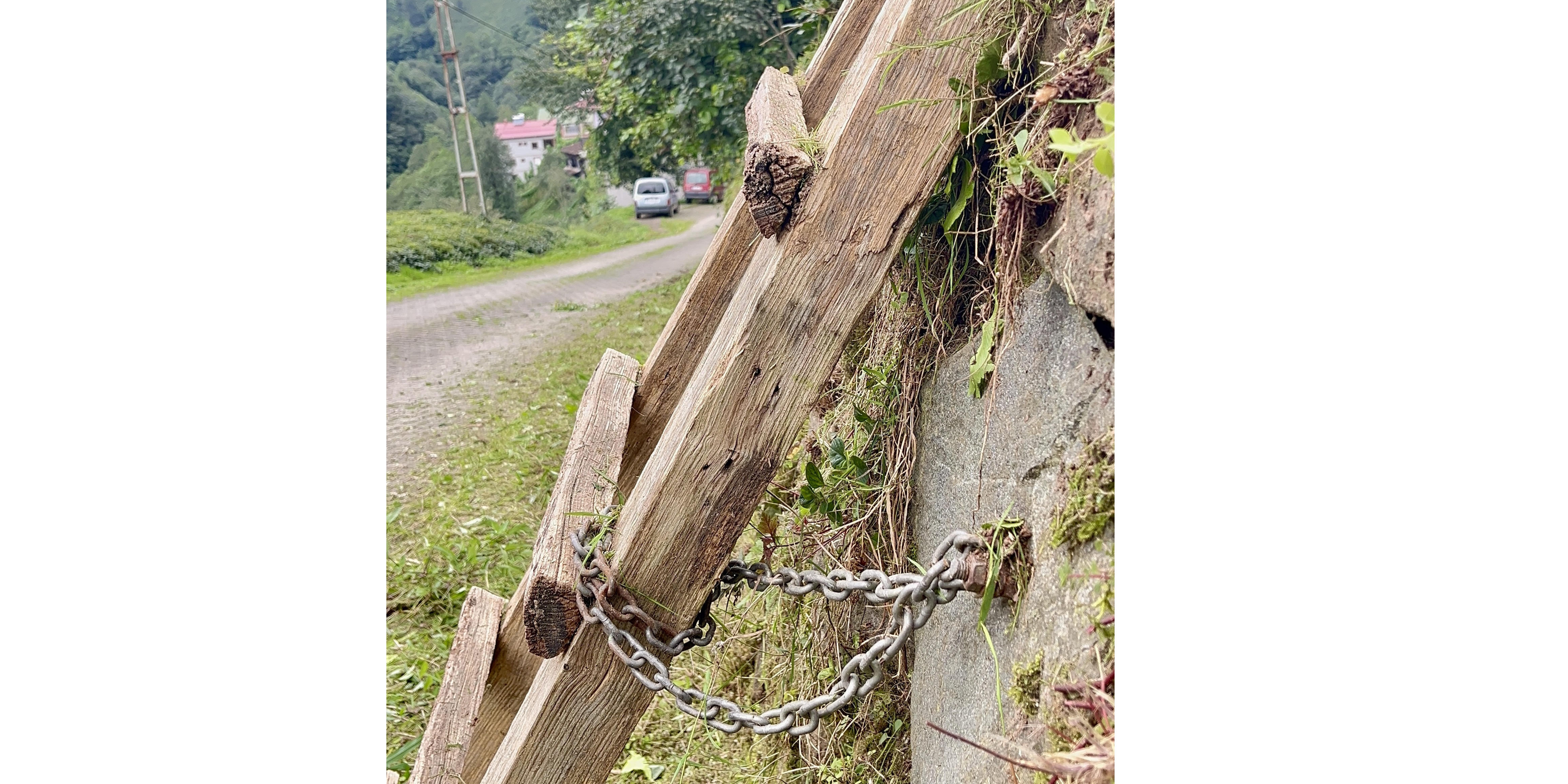 Rize'de merdiven hırsızlığına "Karadeniz usulü" çözüm: Duvarı deldi, merdiveni zincirledi