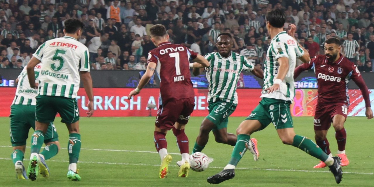 Konyaspor puanla tanıştı Trabzonspor deplasmanda tek golle mağlup oldu