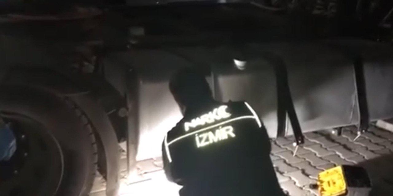 İzmir'de Tır'ın Akaryakıt Deposunda 58 Kilo Uyuşturucu Ele Geçirildi