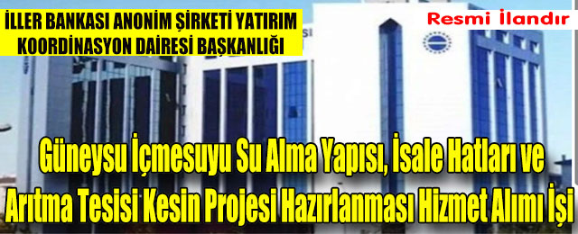 Güneysu İçmesuyu Su Alma Yapısı, İsale Hatları ve Arıtma Tesisi Kesin Projesi Hazırlanması Hizmet Alımı İşi