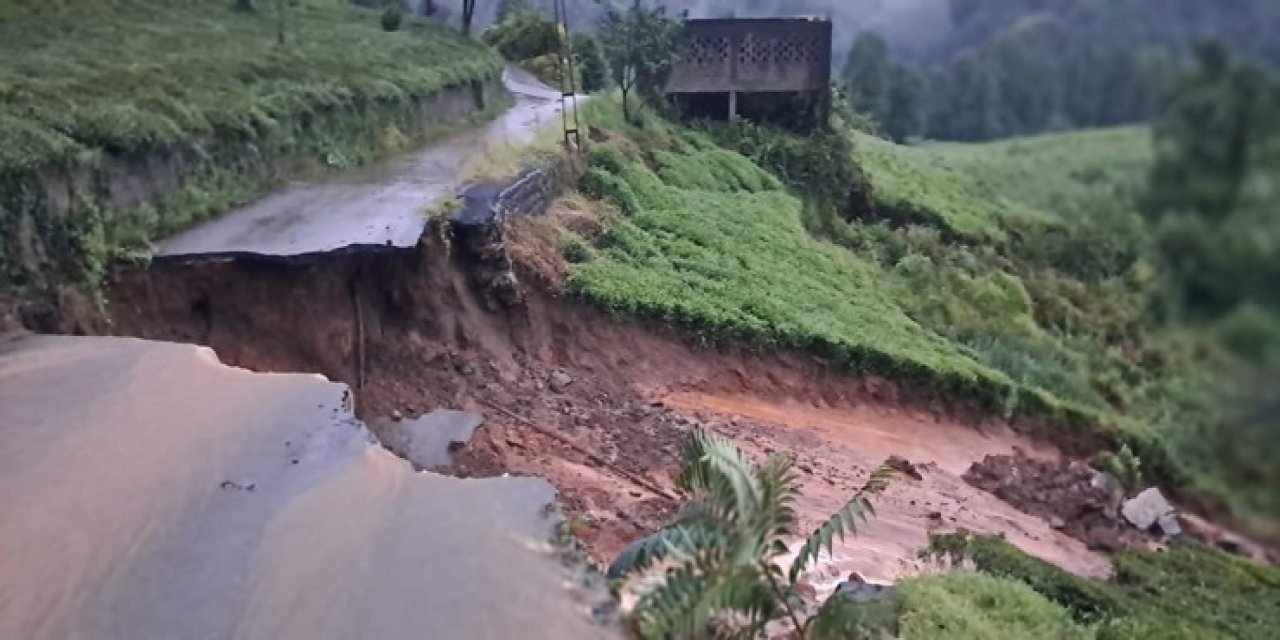 Rize’de Şiddetli Sağanak Hayatı Olumsuz Etkiledi