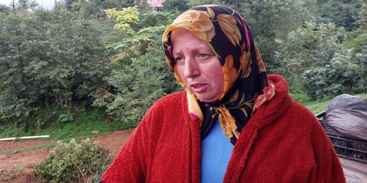 Rize'de korkutan heyelan: "Eşim 'Ev gidiyor' diye beni kaldırdı"