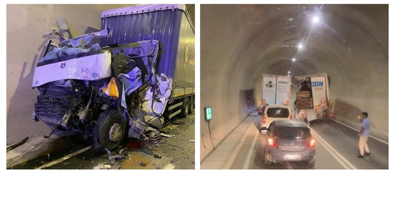 Artvin'de tünel içinde zincirleme kaza: 1 ölü, 2 yaralı