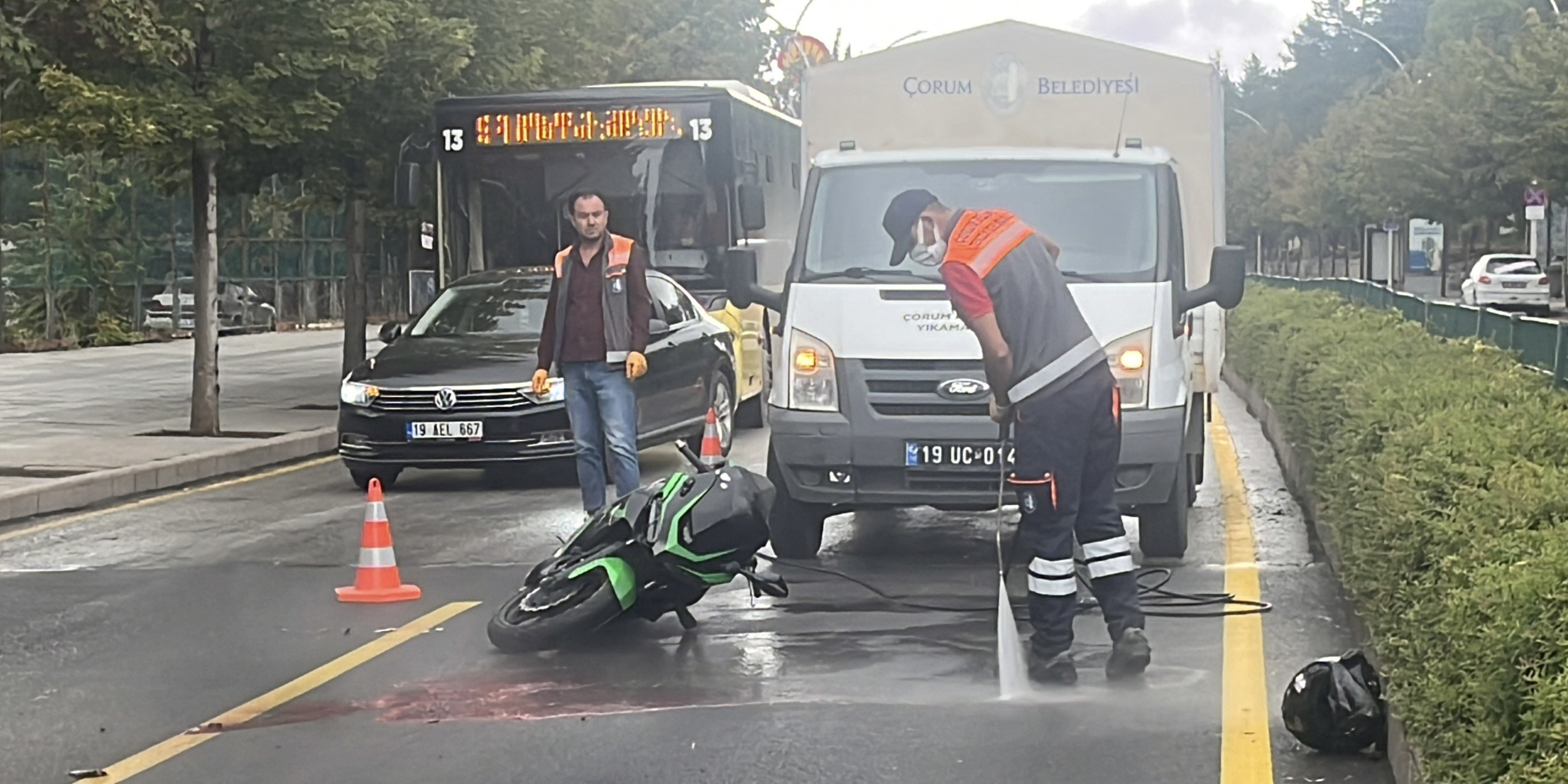 Çorum'da motosiklet kazası: 1 ölü