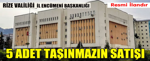 5 Adet Taşınmazın Satışı
