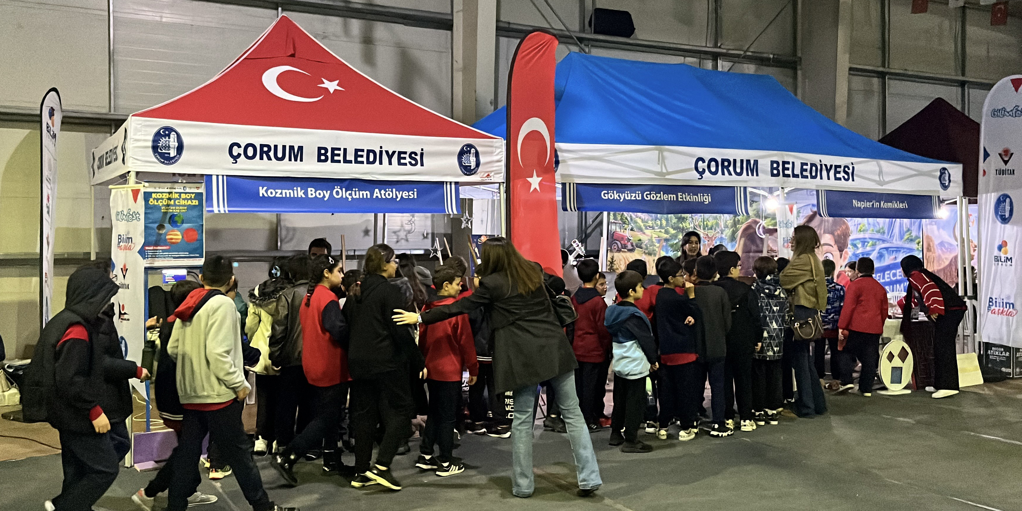 Çorum'da düzenlenen şenlik binlerce öğrenciyi bilimle buluşturuyor