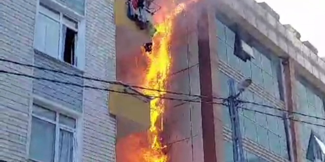 Ataşehir'de 5 Katlı Binada Yangın-2