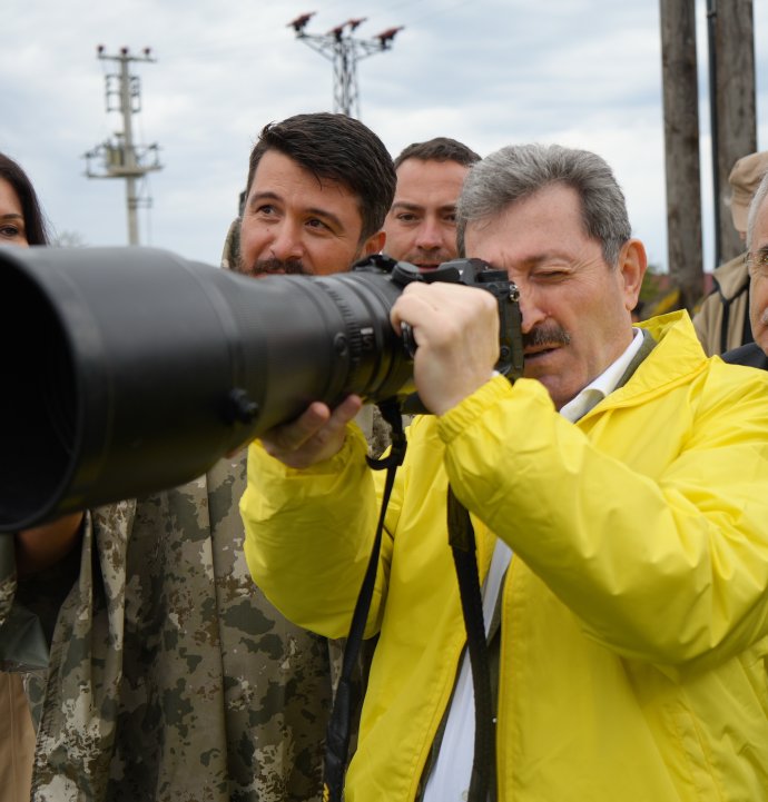 Kuş fotoğrafçıları, nadir türleri Samsun'da gözlemliyor