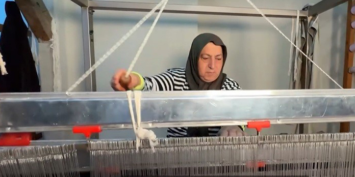 Kemaliye'nin asırlık dokuma geleneği Gazenne kumaşıyla yaşatılıyor