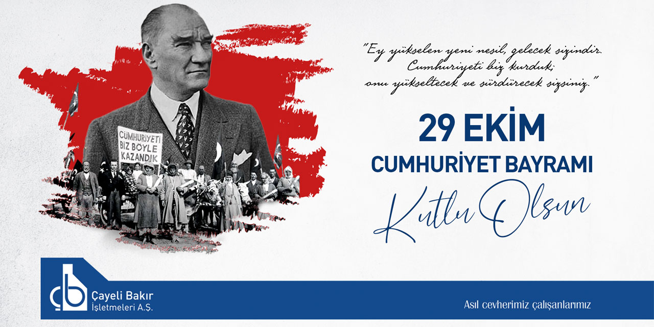 29 Ekim Cumhuriyet Bayramı Kutlu Olsun