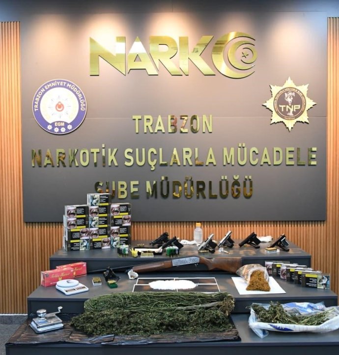 Trabzon’da 5 aylık takip uyuşturucu operasyonu ile sonuçlandı: 45 gözaltı