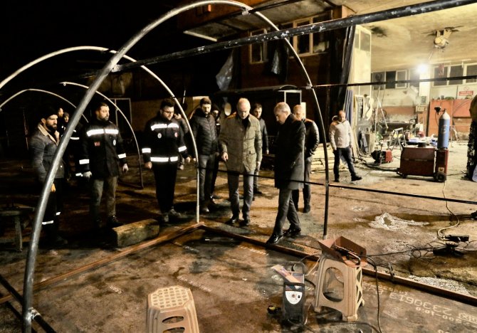 Rize’de depremzedeler için 200 çadır imalatı başladı