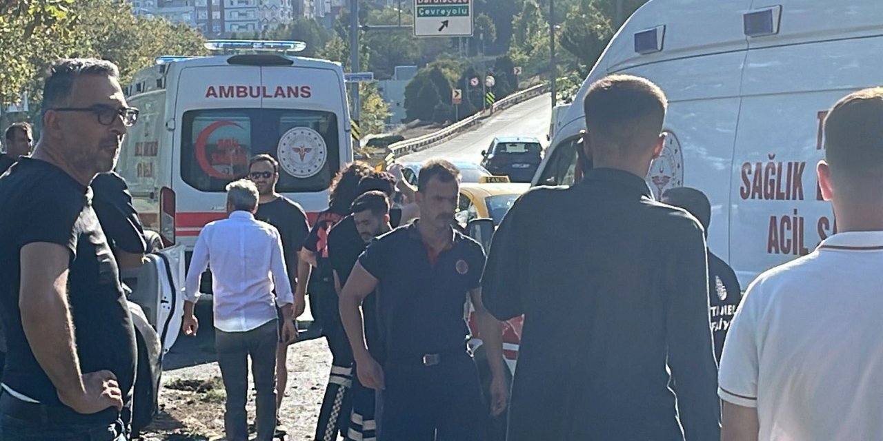 Şişli'de İki Otomobil Çarpıştı: 2 Yaralı