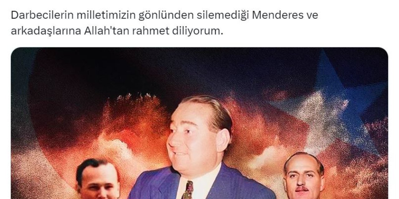 Cumhurbaşkanı Erdoğan, Adnan Menderes'i Andı