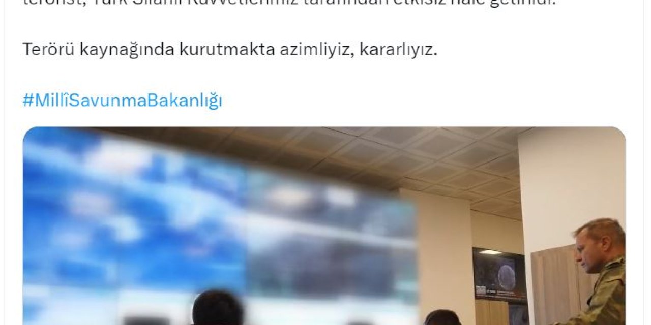 Msb: 3 Terörist Etkisiz Hale Getirildi