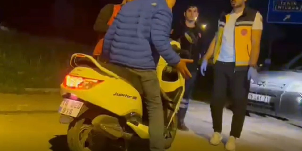 Motosikletten Düşen Alkollü Sürücü: Bana Komplo Mu Kuruyorsunuz
