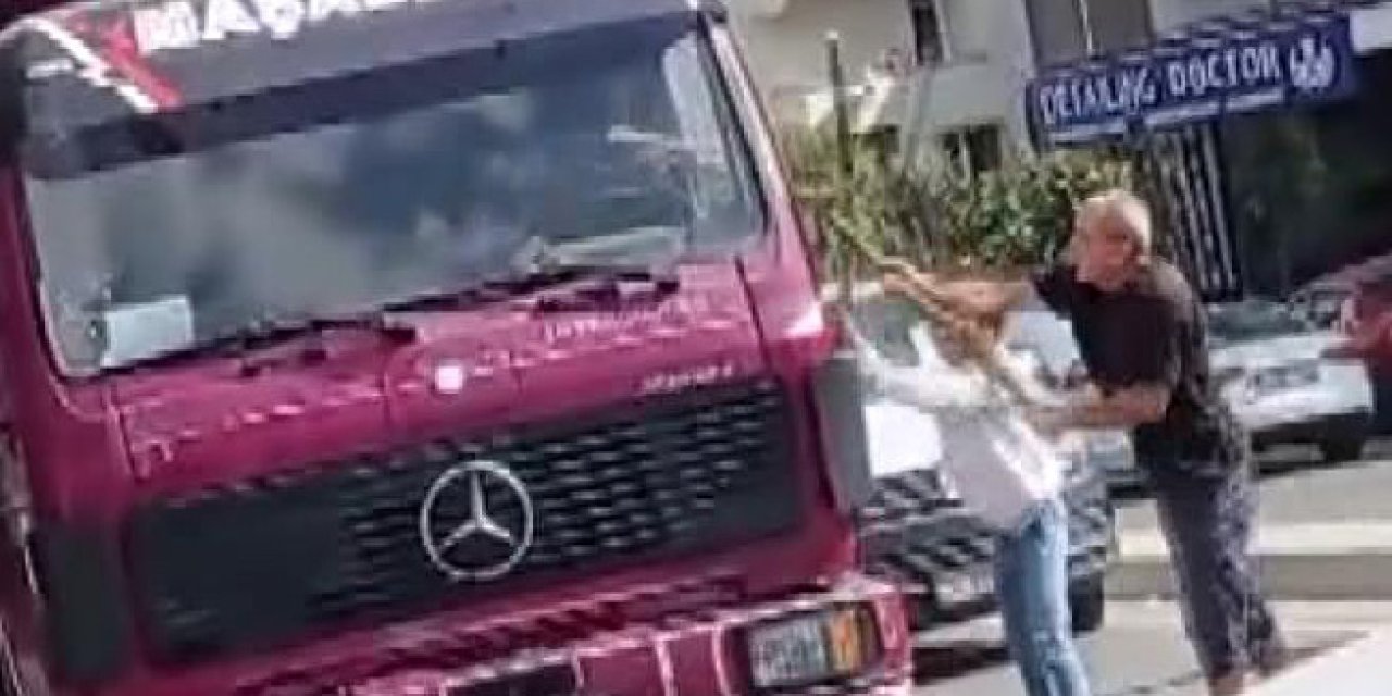 Arnavutköy'de Kamyon Ağaca Çarptı, Bahçe Sahibi Baba Ve Oğlu Şoföre Saldırdı