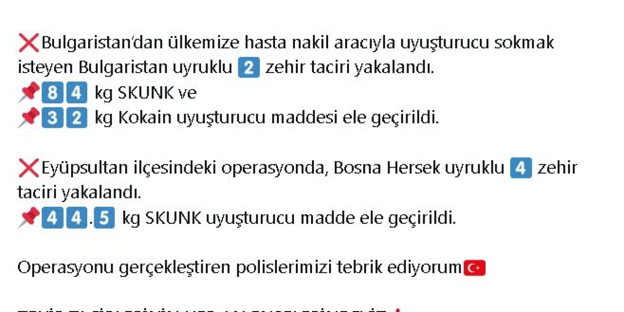Bulgaristan’dan Hasta Nakil Aracıyla Ülkeye Uyuşturucu Taşıyan Şüphelilere Operasyon