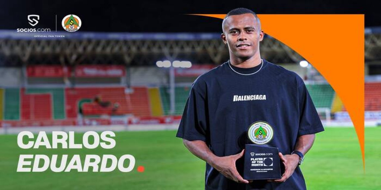 Taraftarlar Carlos Eduardo'yu Ayın Oyuncusu Seçti