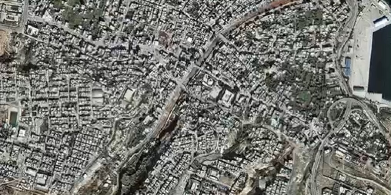 Derne’nin Sel Felaketi Öncesini Ve Sonrasını Gösteren Uydu Görseli