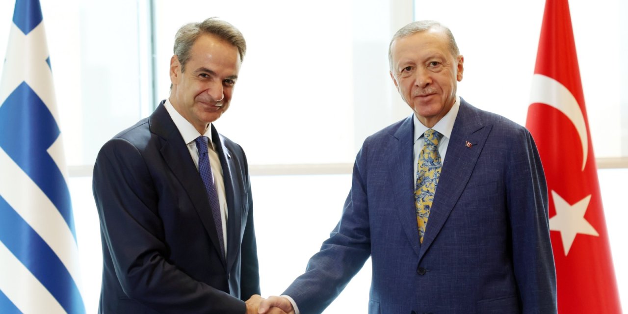 Erdoğan, Yunanistan Başbakanı Miçotakis İle Bm Genel Kurulu'nda Bir Araya Geldi