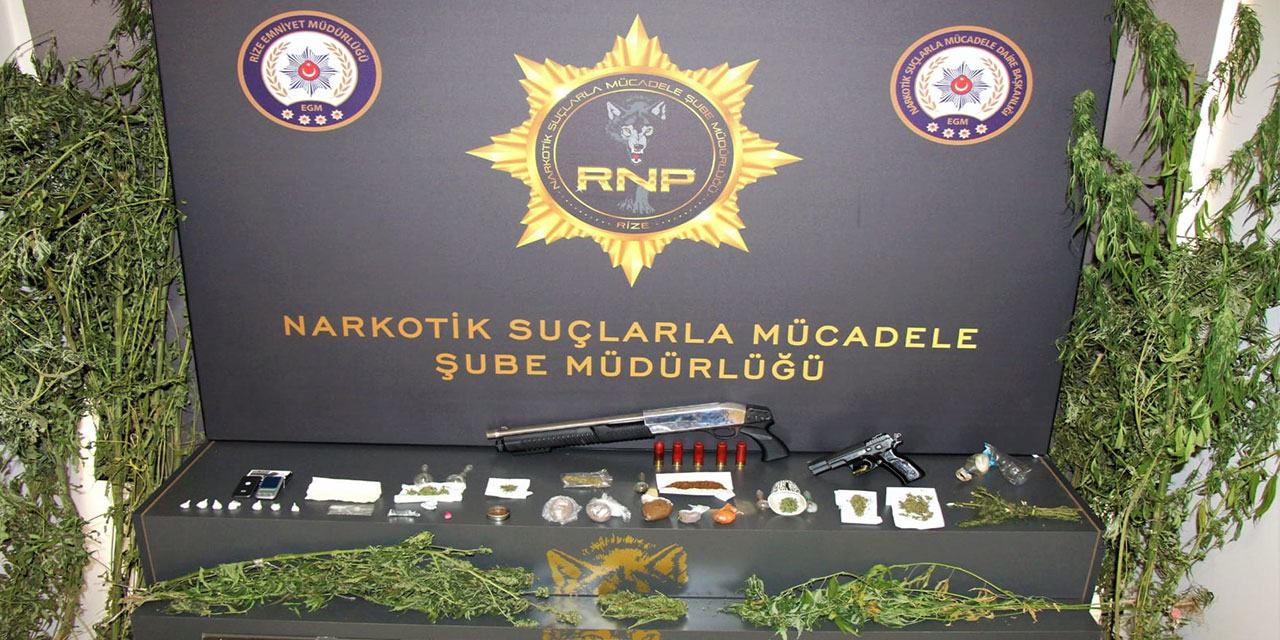Rize Emniyeti Zehir Tacirlerine Göz Açtırmıyor 24 Gözaltı, 8 Tutuklama
