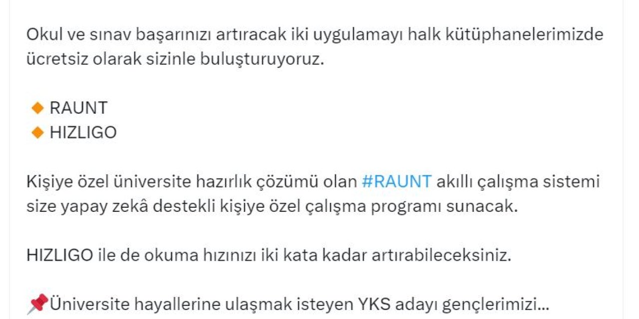 Bakanlıktan Öğrenciler İçin İki Ücretsiz Uygulama