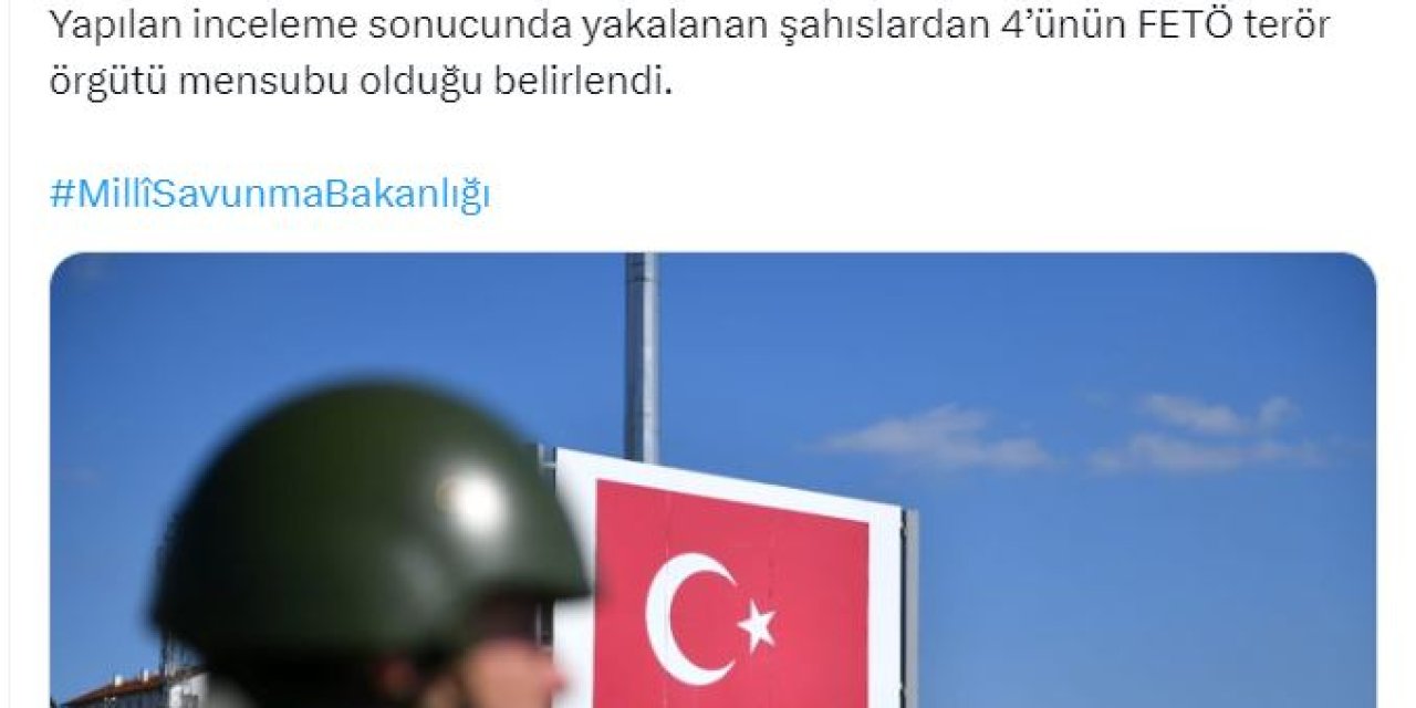 Msb: Yunanistan’a Geçmeye Çalışan 4'ü Fetö Mensubu, 5 Kişi Yakalandı