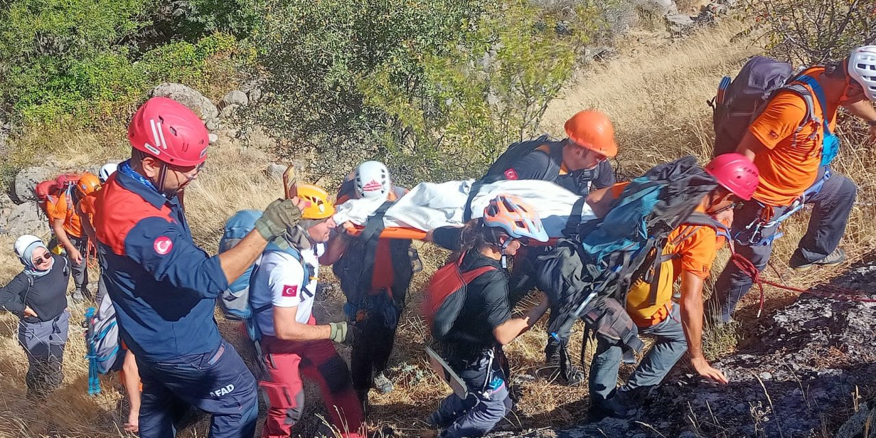 Bolu'da, Kanyonda Arama- Kurtarma Tatbikatı
