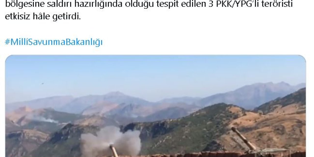 Msb: Saldırı Hazırlığındaki 3 Terörist Etkisiz Hale Getirildi