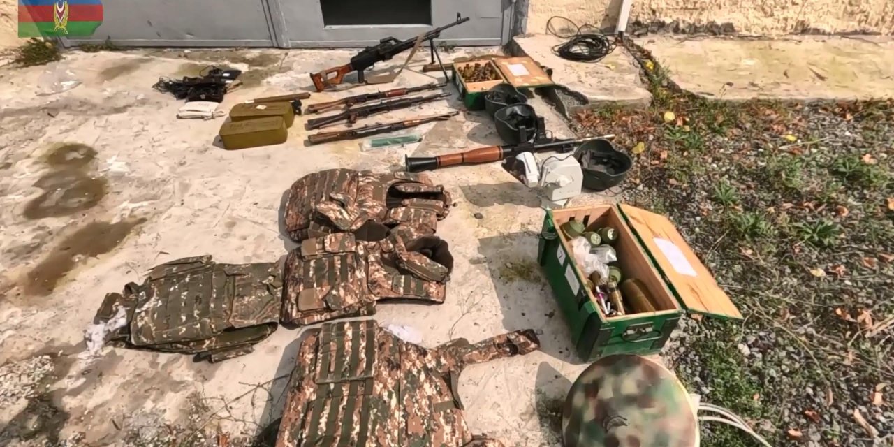 Azerbaycan Ordusu, Karabağ’da Silah Ve Mühimmat Ele Geçirdi