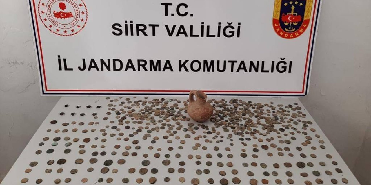Siirt’te Tarihi Eser Operasyonu; 930 Sikke Ve 8 Yüzük Ele Geçirildi