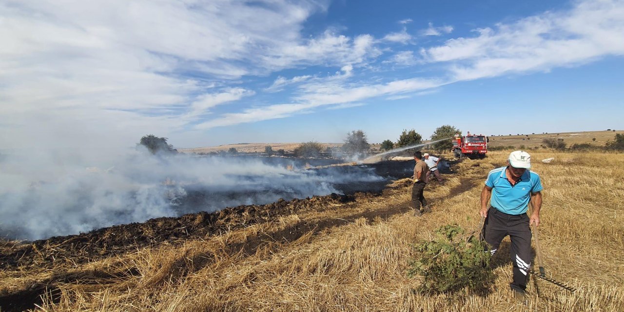 Eskişehir’de Ormana Sıçrayan Anız Yangını Büyümeden Söndürüldü