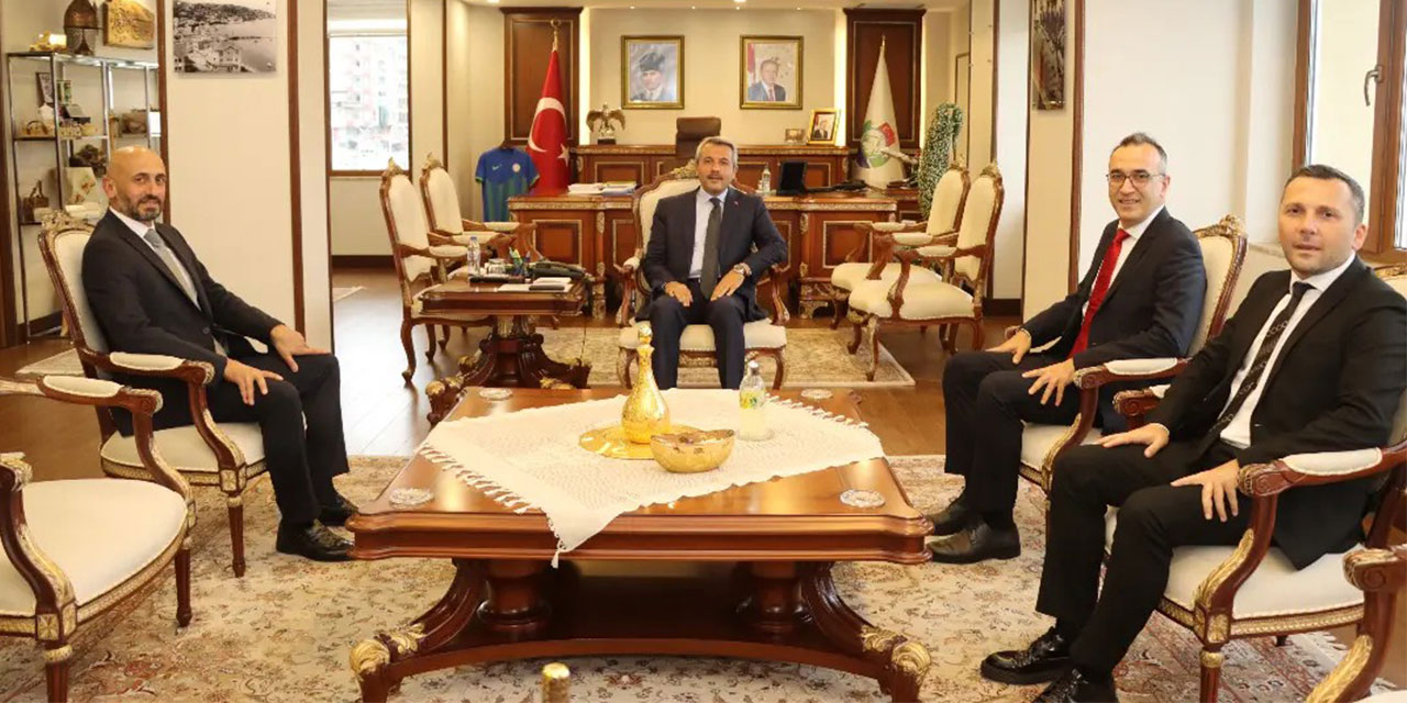 Çayeli Bakır İşletmeleri Genel Müdürü Güreşçi'den Vali Baydaş'a Hayırlı Olsun Ziyareti