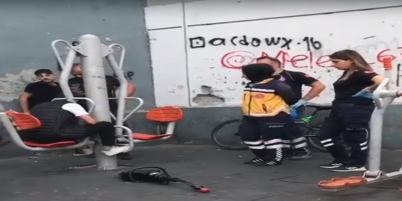 Başı Spor Aletine Sıkıştı, İtfaiye Ekipleri Tarafından Kurtarıldı