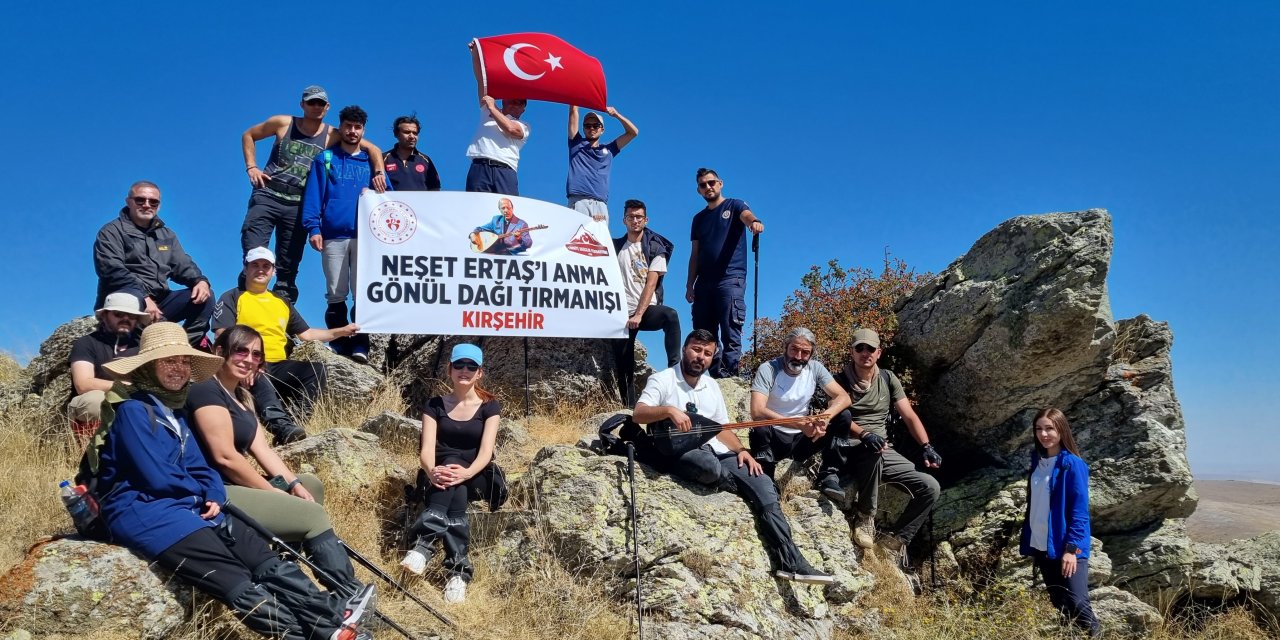 Kırşehir'de 'Neşet Ertaş’ı Anma Gönül Dağı Tırmanışı' Gerçekleştirildi