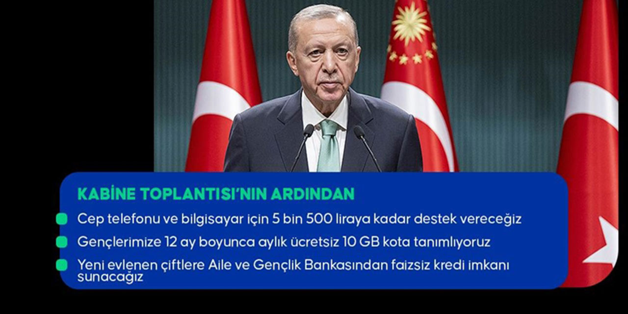 Cumhurbaşkanı Erdoğan’dan gençlere destek müjdesi