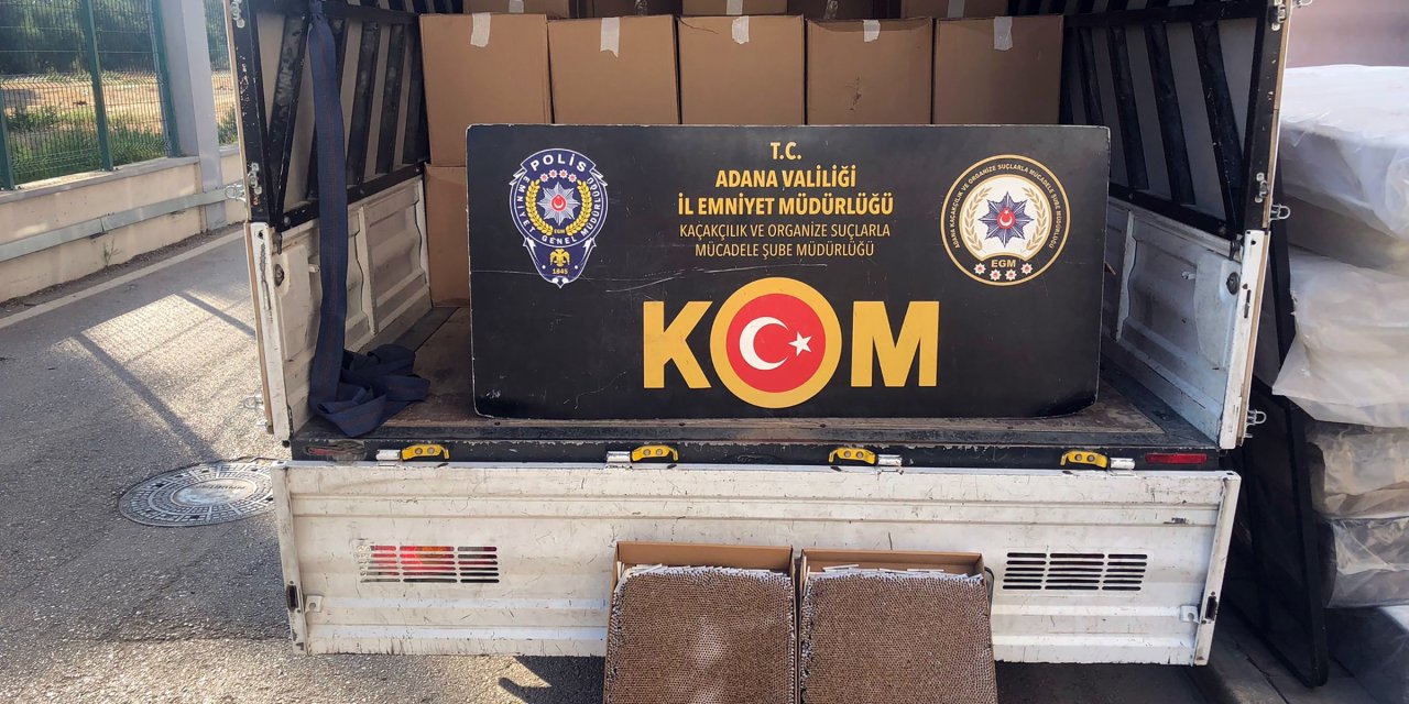 Adana'da 16 Milyon Kaçak Doldurulmuş Sigara Ele Geçirildi