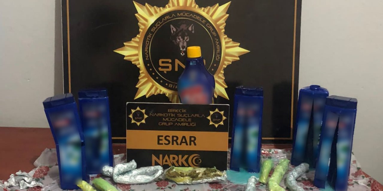 Yolcu Otobüsünde Şampuan Kutularında Esrar Ele Geçirildi