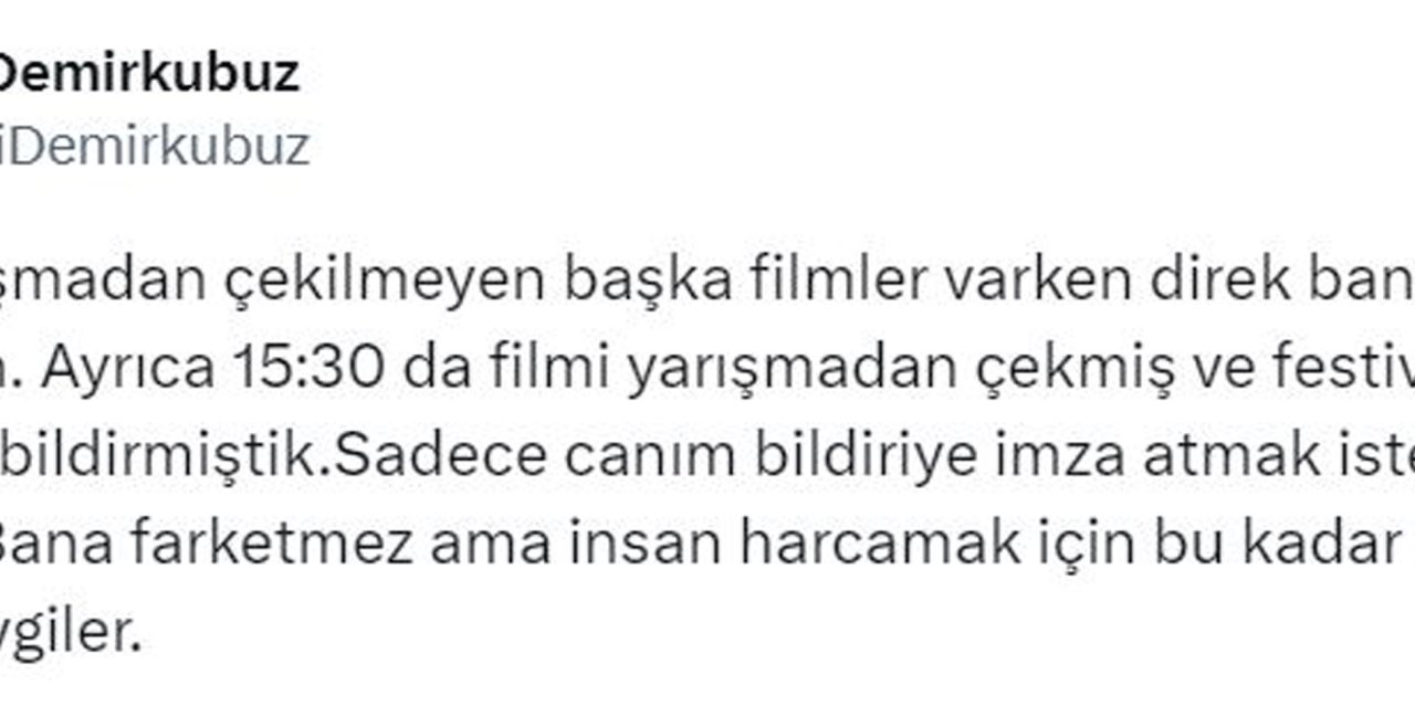 Altın Portakal’da 27 Yönetmen Ve Yapımcıdan ‘Sansür'e Karşı Filmlerini Çekme Kararı (2)