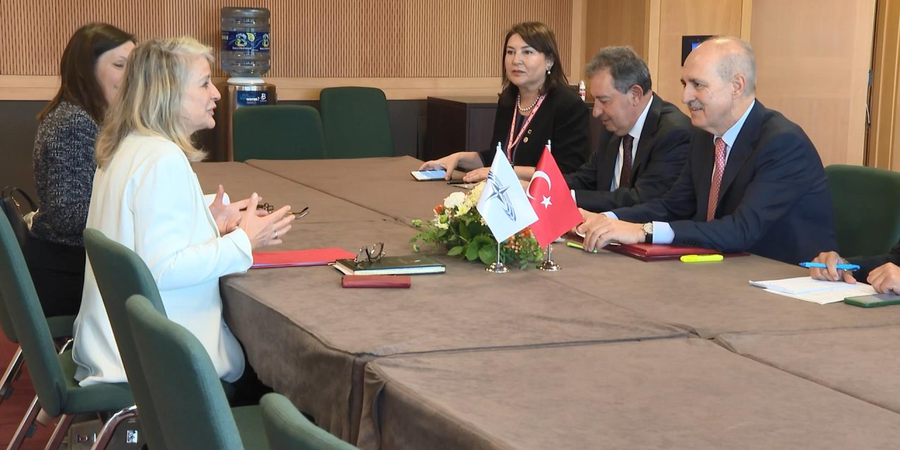 Tbmm Başkanı Kurtulmuş, Nato Parlamenter Asamblesi Başkanı Maylam İle Görüştü