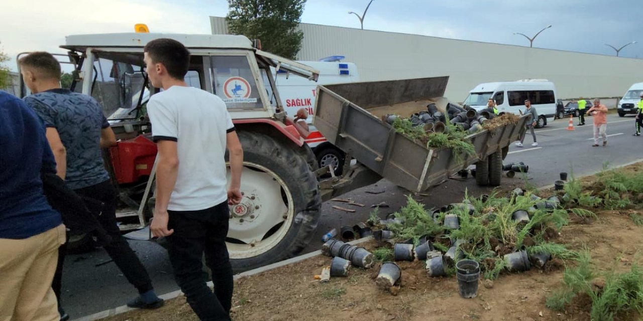 Cip, Traktöre Çarptı: 1'i Ağır, 6 Yaralı